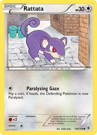 Rattata/149 - Boundaries Crossed Reverse Holofoil