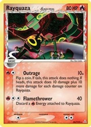 Rayquaza - 026/110 (Delta Species)/110 - Holon Phantoms