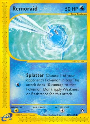 Remoraid/147 - Aquapolis Reverse Holofoil