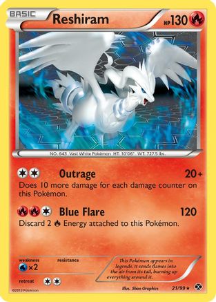 Reshiram/99 - Next Destinies Reverse Holofoil
