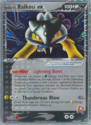 Rocket's Raikou ex/107 - Deoxys