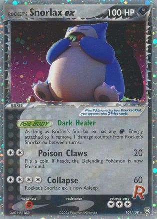 Rocket's Snorlax ex 104/109 - Team Rocket Returns