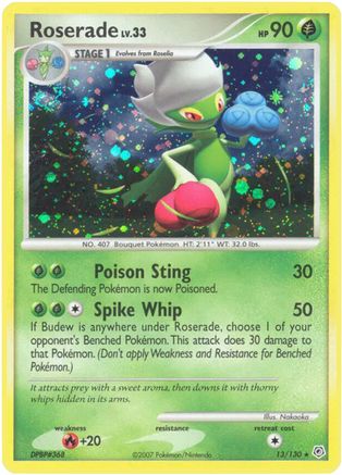 Roserade 13/130 - Diamond and Pearl Holofoil