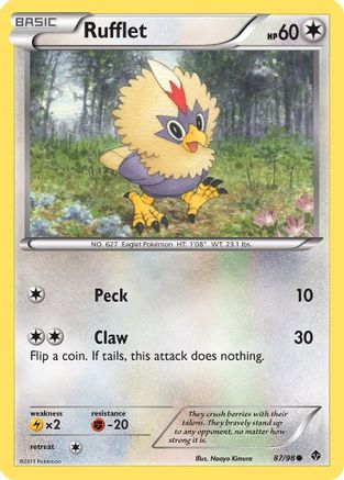Rufflet (87)/98 - Emerging Powers Reverse Holofoil