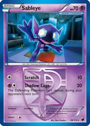 Sableye (Team Plasma)/116 - Plasma Freeze Reverse Holofoil