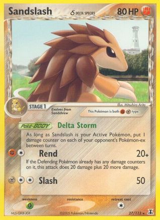 Sandslash δ 27/113 - Delta Species Reverse Holofoil