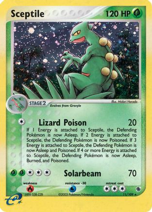 Sceptile - 11/109/109 - Ruby and Sapphire Reverse Holofoil