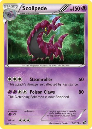 Scolipede/114 - Black and White Reverse Holofoil