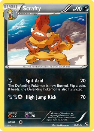 Scrafty/114 - Black and White Reverse Holofoil
