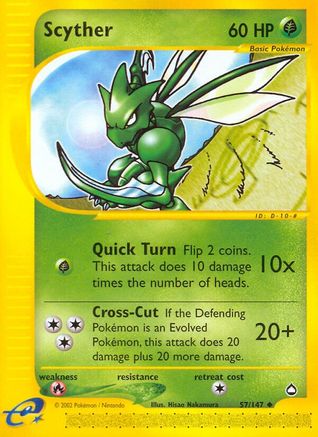 Scyther (57)/147 - Aquapolis