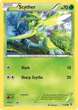 Scyther/149 - Boundaries Crossed Reverse Holofoil