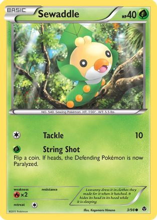 Sewaddle (3)/98 - Emerging Powers Reverse Holofoil