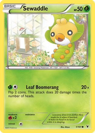 Sewaddle/101 - Noble Victories Reverse Holofoil