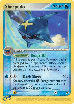 Sharpedo 22/109 - Ruby & Sapphire Reverse Holofoil