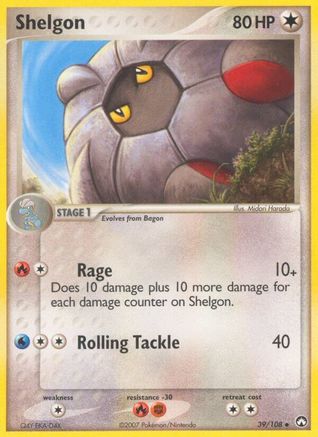 Shelgon/108 - Power Keepers Reverse Holofoil