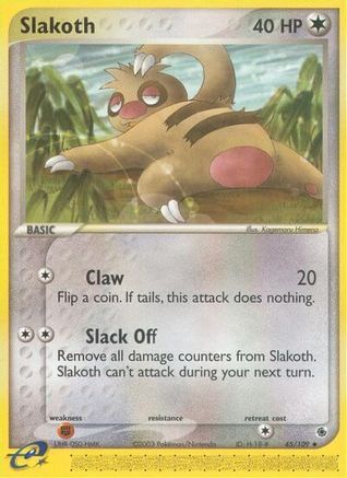 Slakoth/109 - Ruby and Sapphire Reverse Holofoil