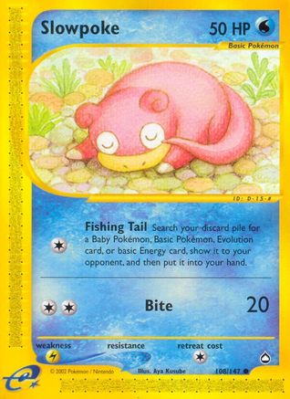 Slowpoke/147 - Aquapolis Reverse Holofoil