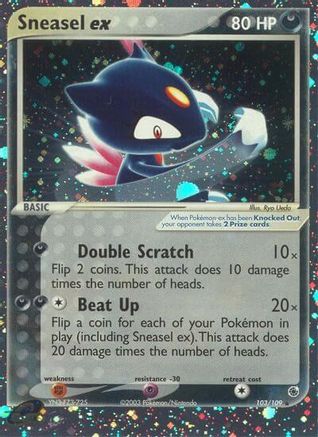 Sneasel ex 103/109 - Ruby & Sapphire Holofoil