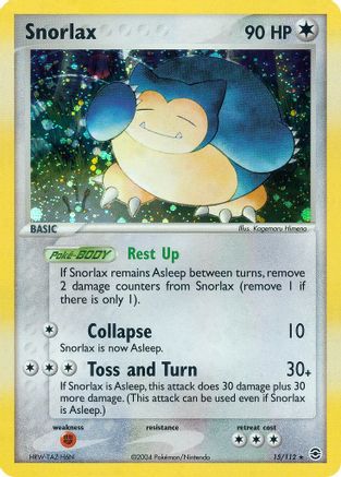 Snorlax/112 - FireRed & LeafGreen Reverse Holofoil