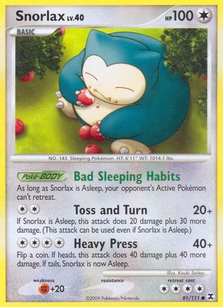 Snorlax (81) 81/111 - Rising Rivals
