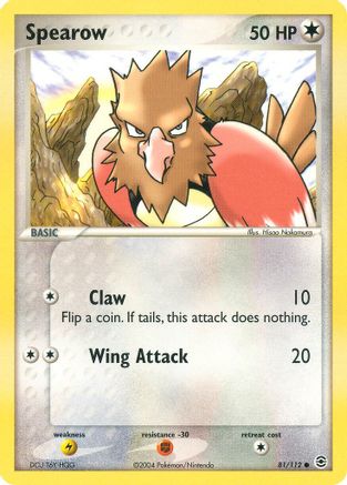 Spearow/112 - FireRed & LeafGreen Reverse Holofoil