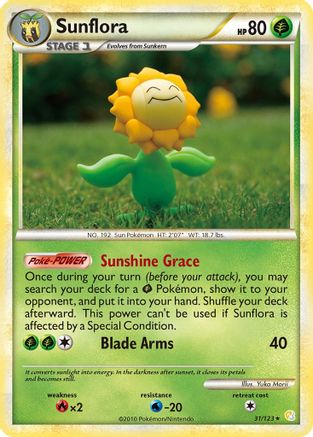 Sunflora 31/123 - HeartGold SoulSilver