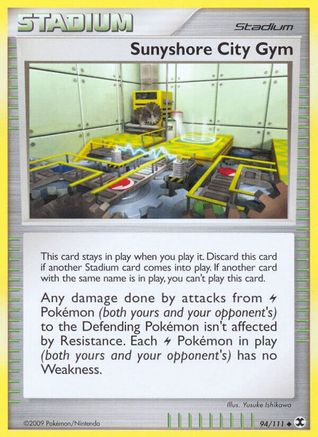Sunyshore City Gym/111 - Rising Rivals Reverse Holofoil