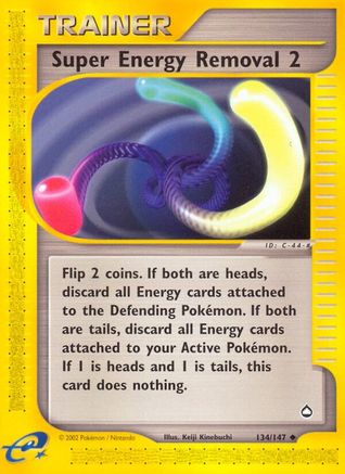Super Energy Removal 2/147 - Aquapolis Reverse Holofoil
