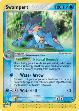 Swampert 23/109 - Ruby & Sapphire Reverse Holofoil