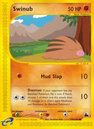 Swinub (108)/144 - Skyridge Reverse Holofoil