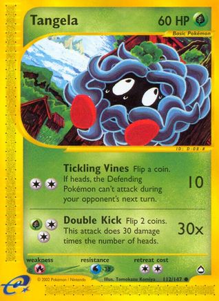 Tangela/147 - Aquapolis Reverse Holofoil