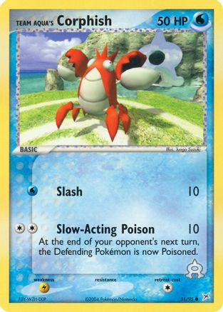 Team Aqua's Corphish - 51/95/95 - Team Magma vs Team Aqua