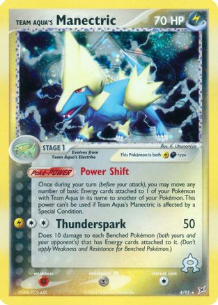 Team Aqua's Manectric - 4/95/95 - Team Magma vs Team Aqua Holofoil