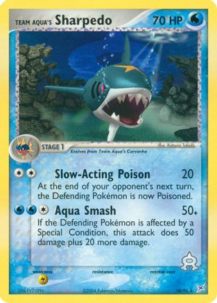 Team Aqua's Sharpedo - 18/95/95 - Team Magma vs Team Aqua Reverse Holofoil