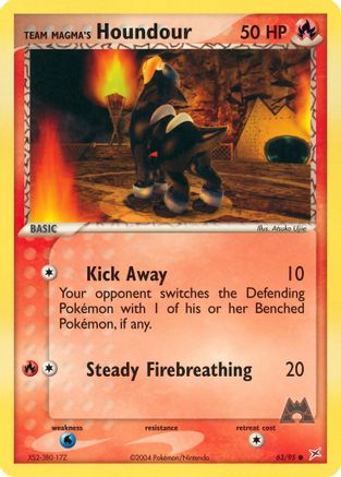 Team Magma's Houndour - 63/95/95 - Team Magma vs Team Aqua