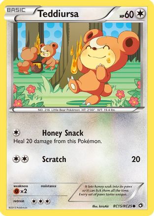 Teddiursa RC15/113 - Legendary Treasures Radiant Collection Holofoil