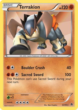 Terrakion/98 - Emerging Powers Reverse Holofoil