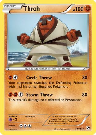 Throh/114 - Black and White Reverse Holofoil