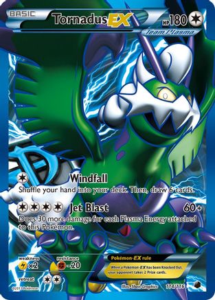Tornadus EX (Team Plasma) (114 Full Art)/116 - Plasma Freeze Holofoil