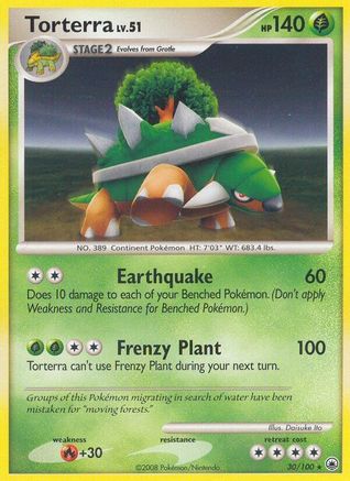 Torterra/100 - Majestic Dawn Reverse Holofoil
