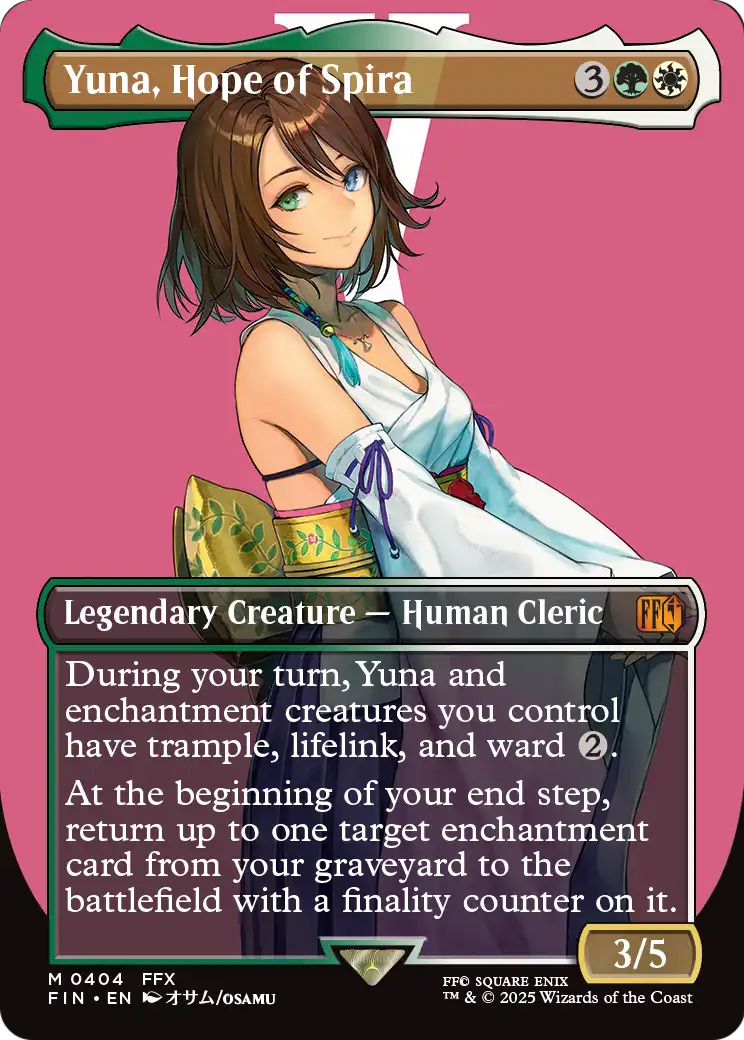 Yuna, Hope of Spira (Borderless) (FIN-404) [FINAL FANTASY]
