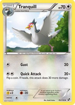 Tranquill/114 - Black and White Reverse Holofoil