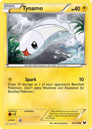 Tynamo (45)/108 - Dark Explorers Reverse Holofoil