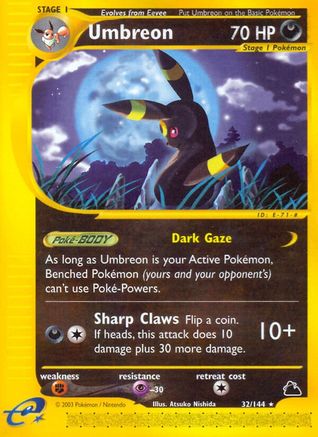 Umbreon (32)/144 - Skyridge Reverse Holofoil