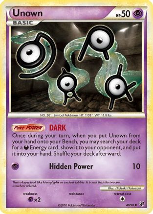 Unown/90 - Undaunted Reverse Holofoil