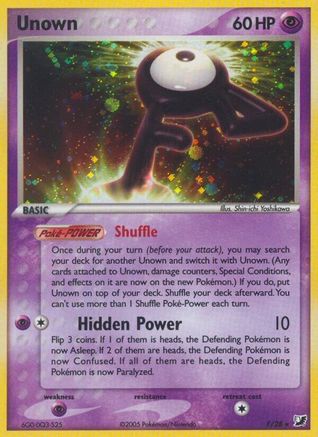 Unown F/115 - Unseen Forces Holofoil