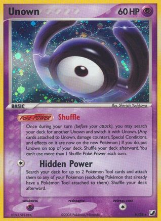 Unown H/115 - Unseen Forces Holofoil