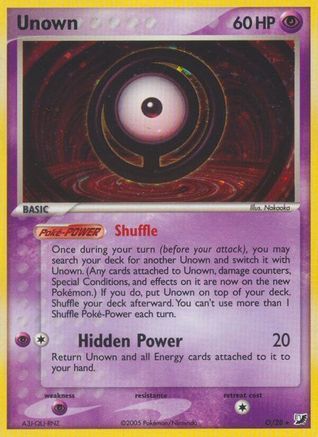 Unown O/115 - Unseen Forces Holofoil