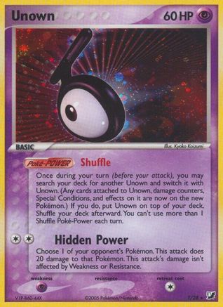 Unown T/115 - Unseen Forces Holofoil