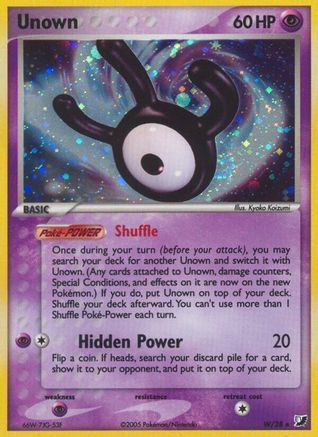 Unown W/115 - Unseen Forces Holofoil